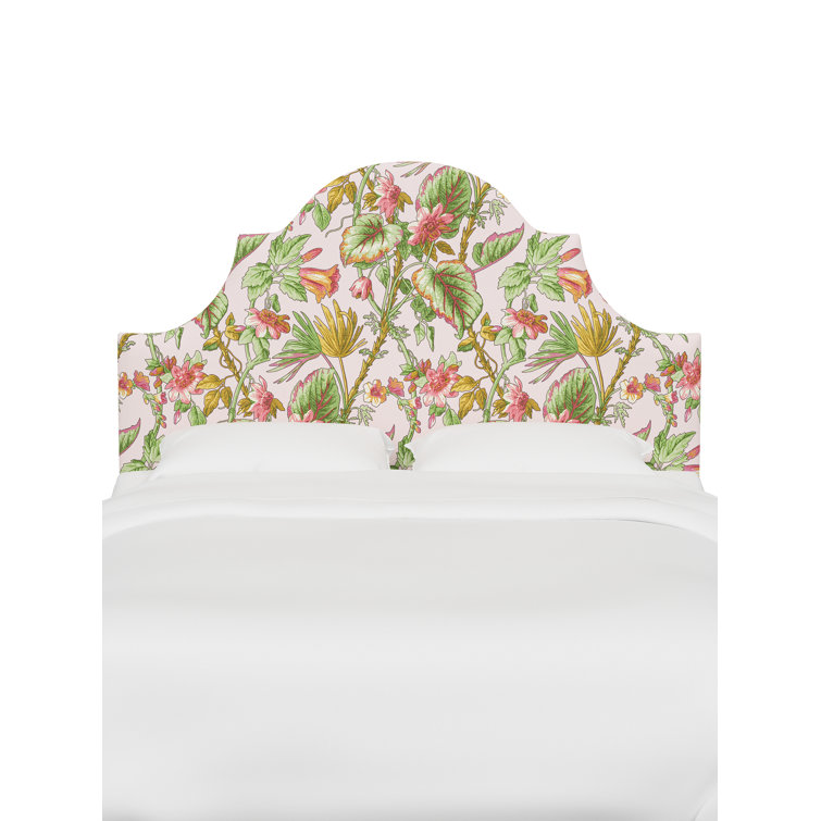 Red from Scalamandre Crafted by Cloth & Company Geneva Headboard in Pattern