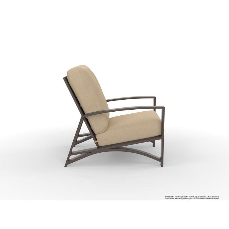 Arc Outdoor Lounge Chair, Sensory Granite, Copper Creek