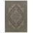 Rectangle Azalia Oriental Machine Woven Polypropylene Indoor / Outdoor Area Rug in Gray/Brown-1477237981