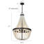 Lustre empire à 4 lumières avec accents perlés