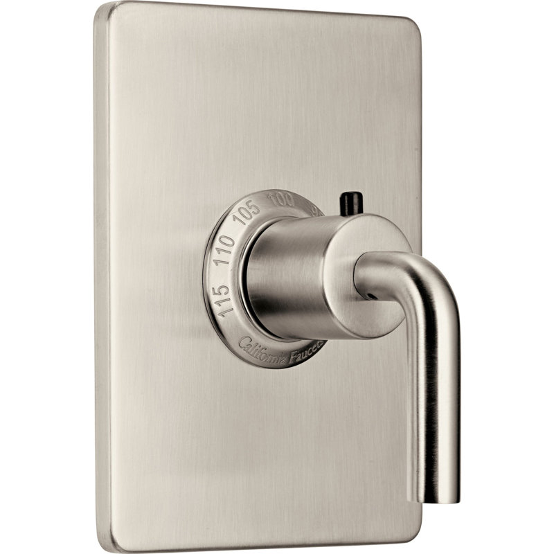 Descanso StyleTherm®Thermostatic 1/2" Trim Only - Smooth Handle, Polished Nickel