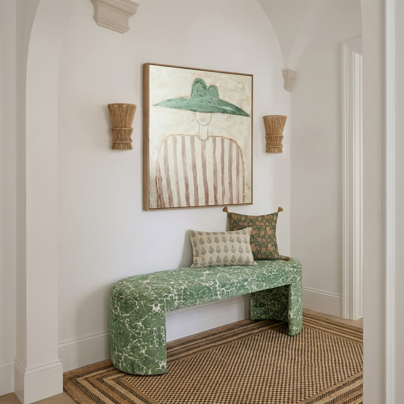 Greenspace Round Upholstered Bench
