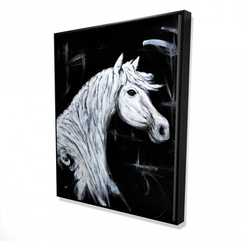 Impression de profil de cheval sur toile