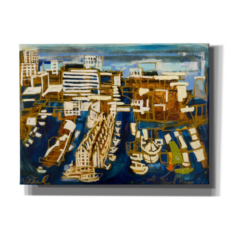 Toile épique «Portland Neighbourking 2» par Erin McGee Ferrell, art épique graffiti, 54 po x 40 po, H 40 po x l 54 po