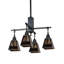 T" Mission" 4 - Light Chandelier