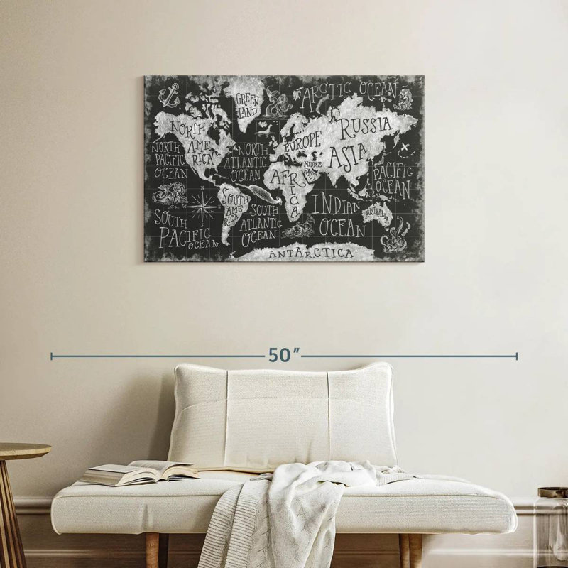 Keiri Mythical Map I, 24" H x 36" W
