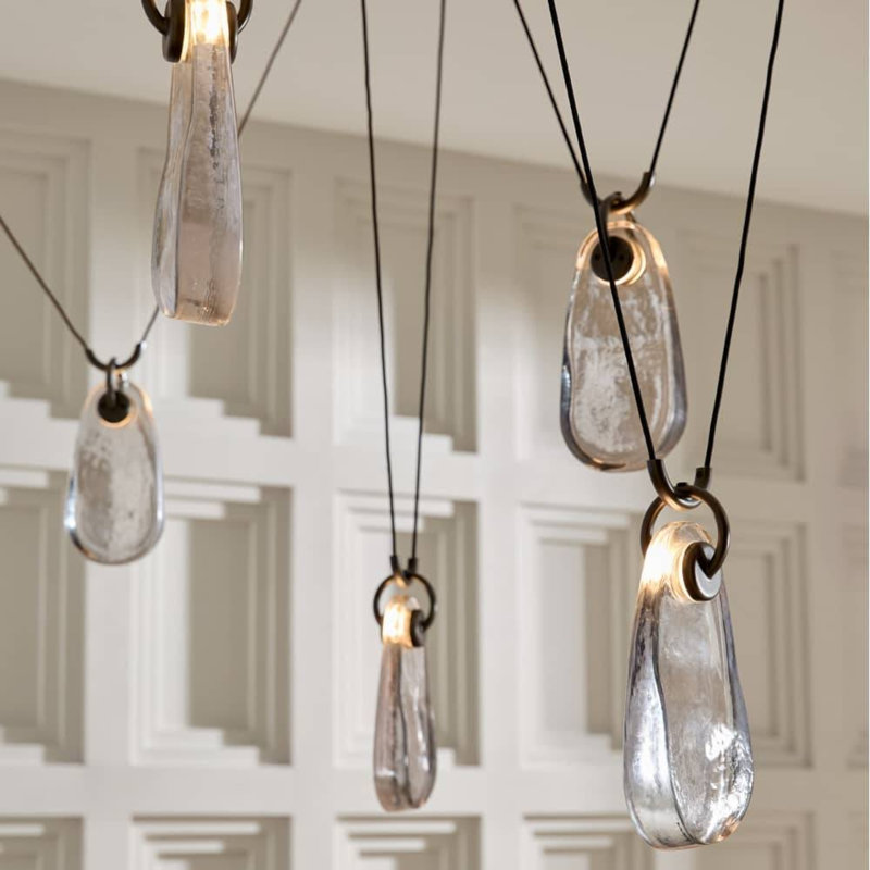 Melt 5 - Light LED Chandelier, Smoke