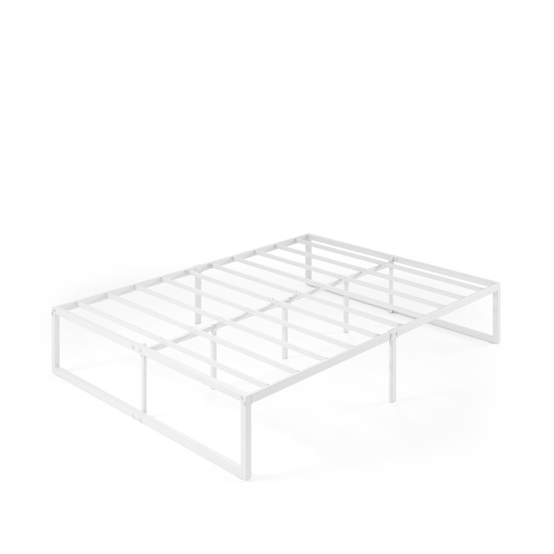 Corbe Platform Bed, Double (4'6), White