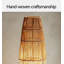 Lampe sur pied Wabi Sabi en corde de chanvre tissée à la main