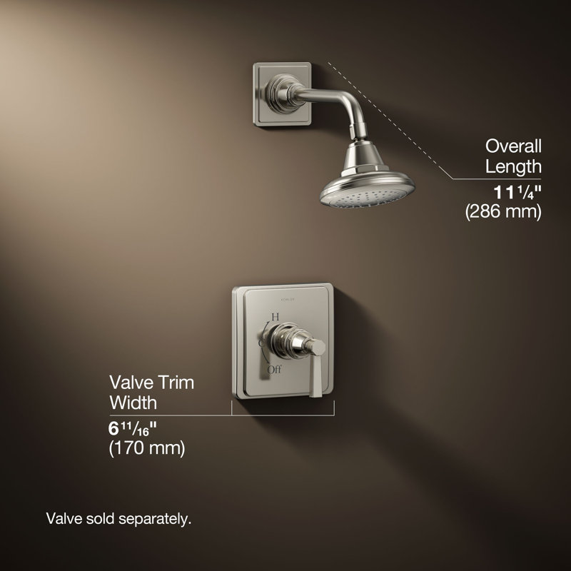 Pinstripe® Shower Faucet, Vibrant Polished Nickel