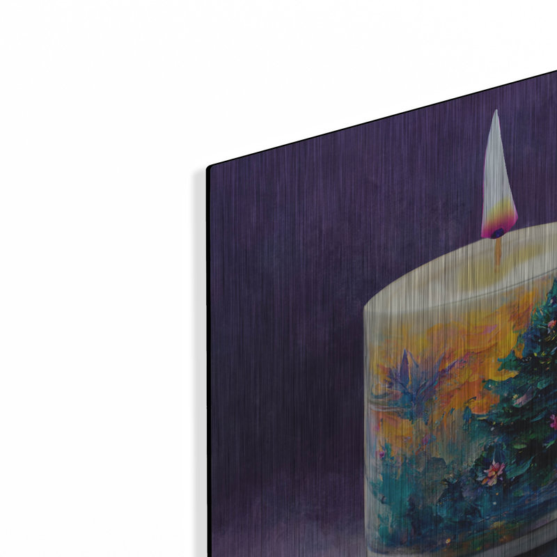 "Bougie de Noël" par Tanya Mavric, H 12 po x l 12 po