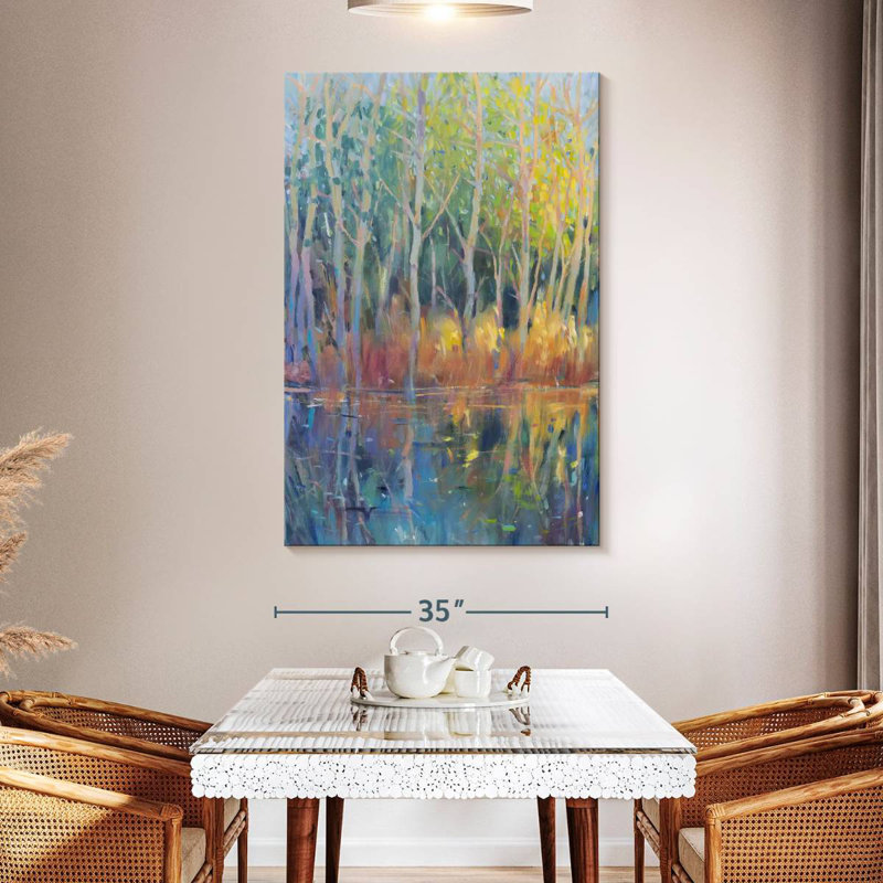 Alvord Reflected Trees I, 51" H x 34" W