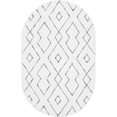 Tapis blanc moelleux Sofie