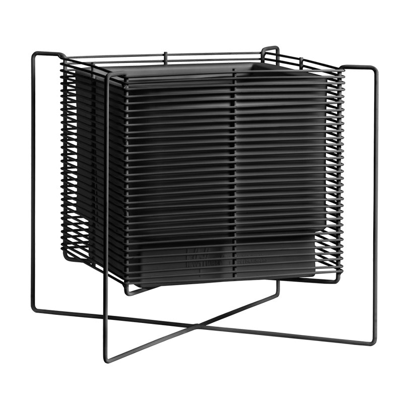 Metal Planter Box, 45cm H x 45cm W x 45cm D, Lead