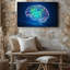 Reproduction d'art abstrait sur toile, "Art", "Brain At The Center Illuminated"-932759491