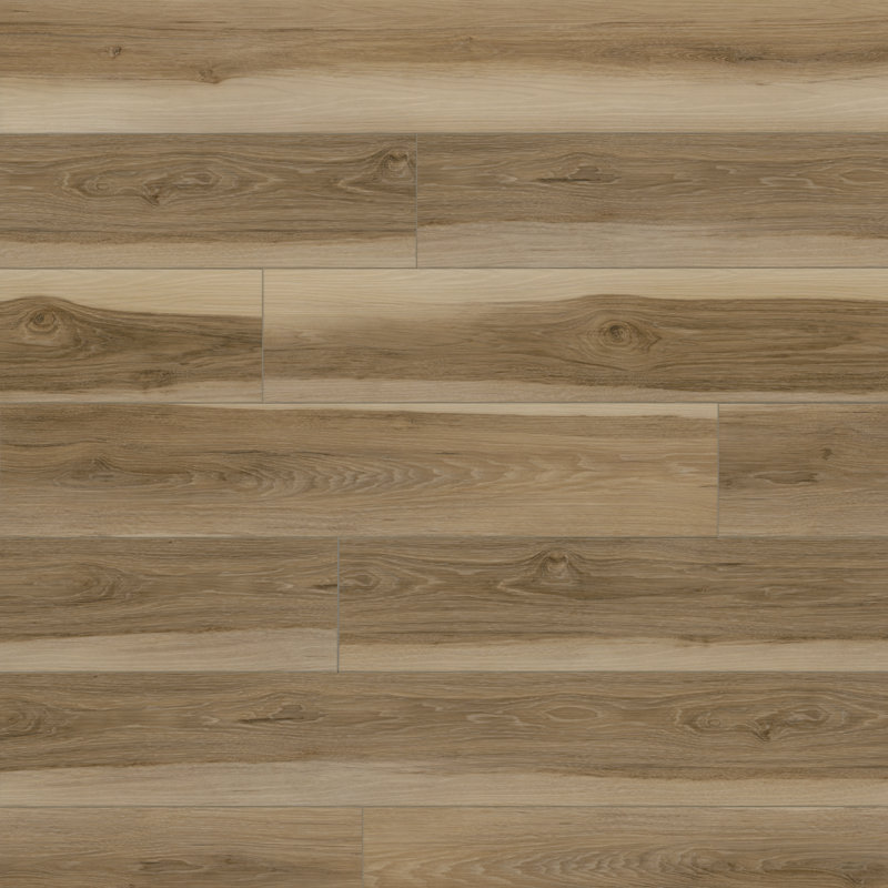 Plancher de vinyle de luxe à âme rigide imperméable MSI Woodbay Vanora Maple 7 po x 48 po 5 mm 20 mil, Érable Vanora