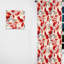 Motif à pois rouges et blancs II - rideau abstrait - rideau obscurcissant - 1 panneau-107562683