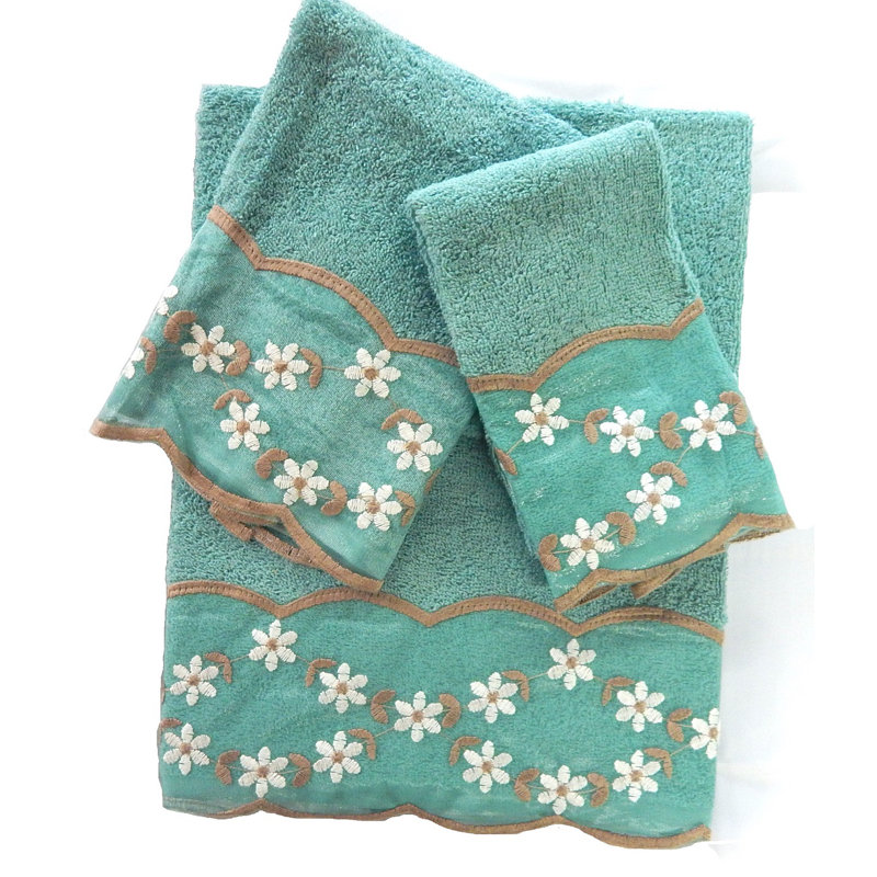 Cotton Blend Midweight Mulit-Size Set, Aqua