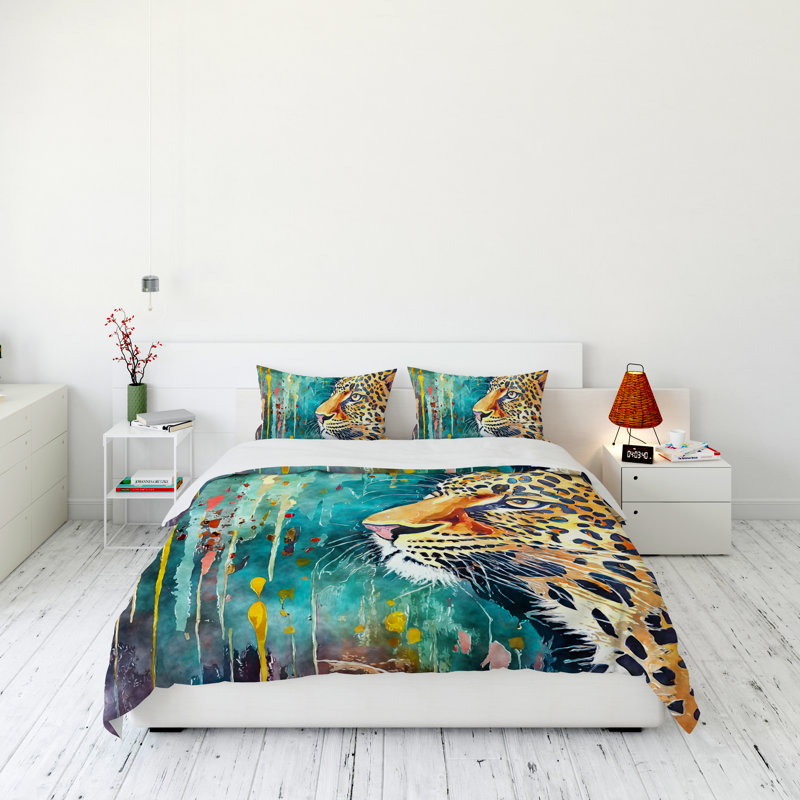 Modern & Contemporary Polyester Duvet Cover, King Duvet Cover + 2 King Shams