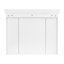 Armoire de rangement murale avec porte miroir, armoire de salle de bain moderne avec miroir, armoire à pharmacie avec 6 tablettes ouvertes-1399728415