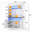 183 Cm Kitchen Pantry Cabinet With Led Lights