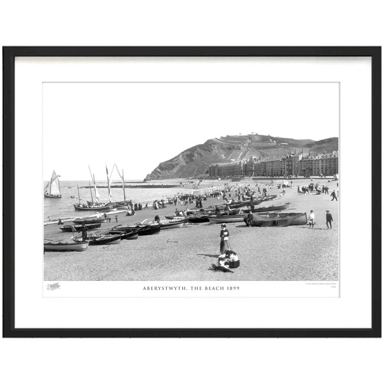 Aberystwyth, The Beach 1899 by Francis Frith - Single Picture Frame Print