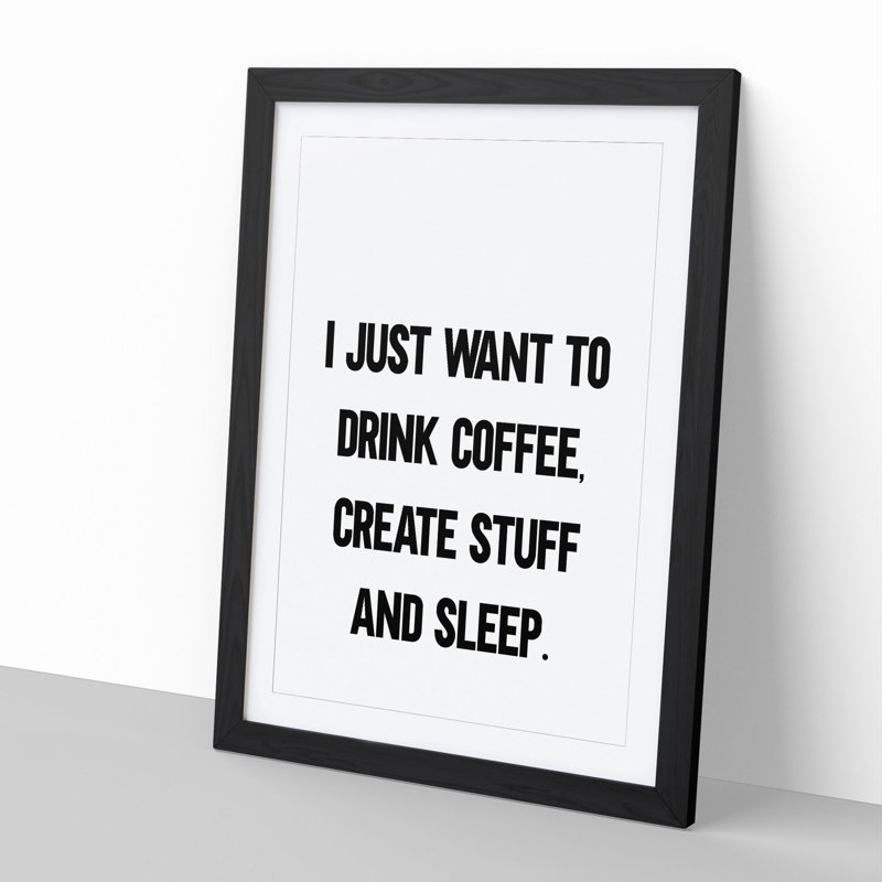 Create Stuff - Picture Frame Typography, 48cm H x 36cm W x 2cm D, Black
