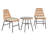 Wicker/Rattan 2 Person Seating Patio Bistro Sets with Cushions-999811673