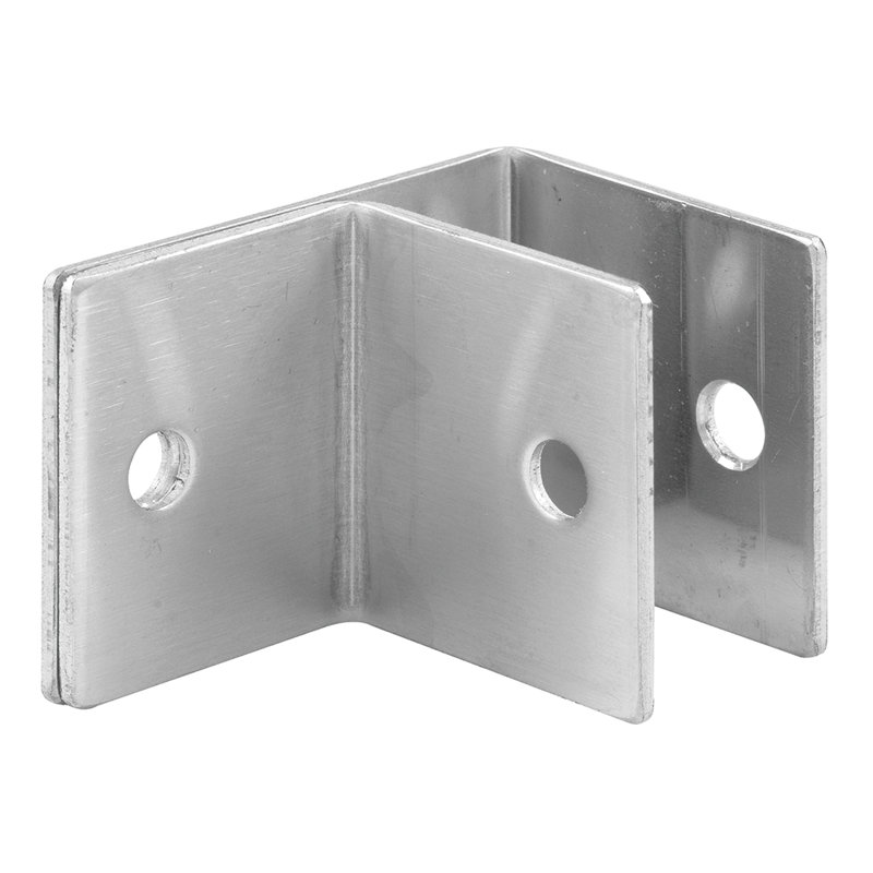 Prime-Line One Ear Wall Brackets, 1 in., Stainless Steel, Satin Finish with T-27 Torx Fasteners (Single Pack)