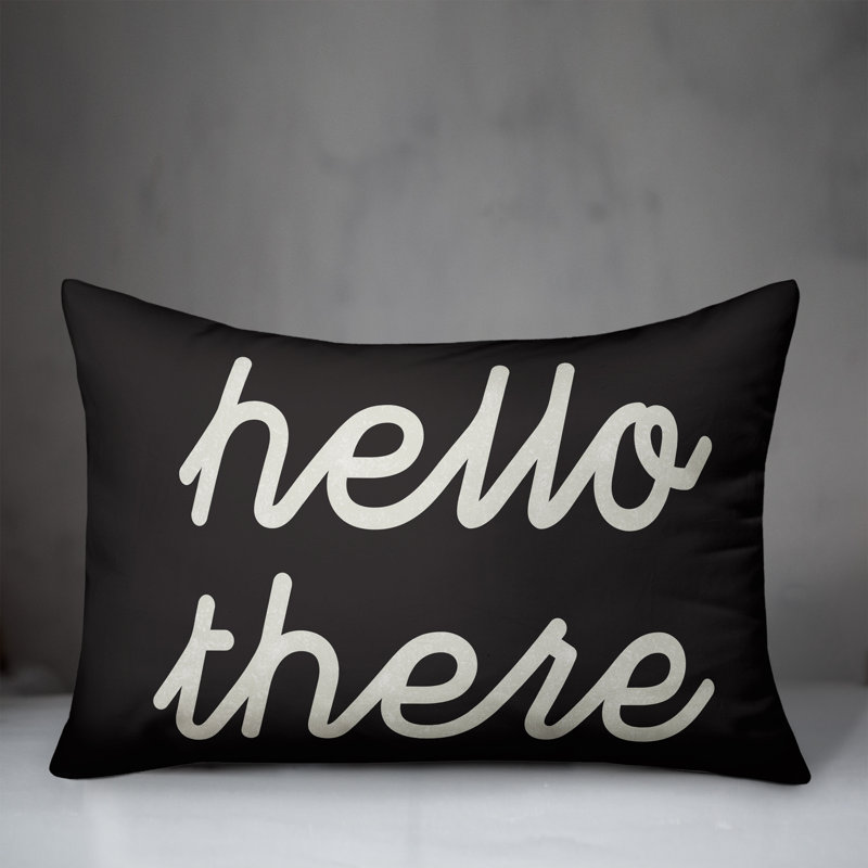 Outdoor Reversible Throw Pillow, Black
