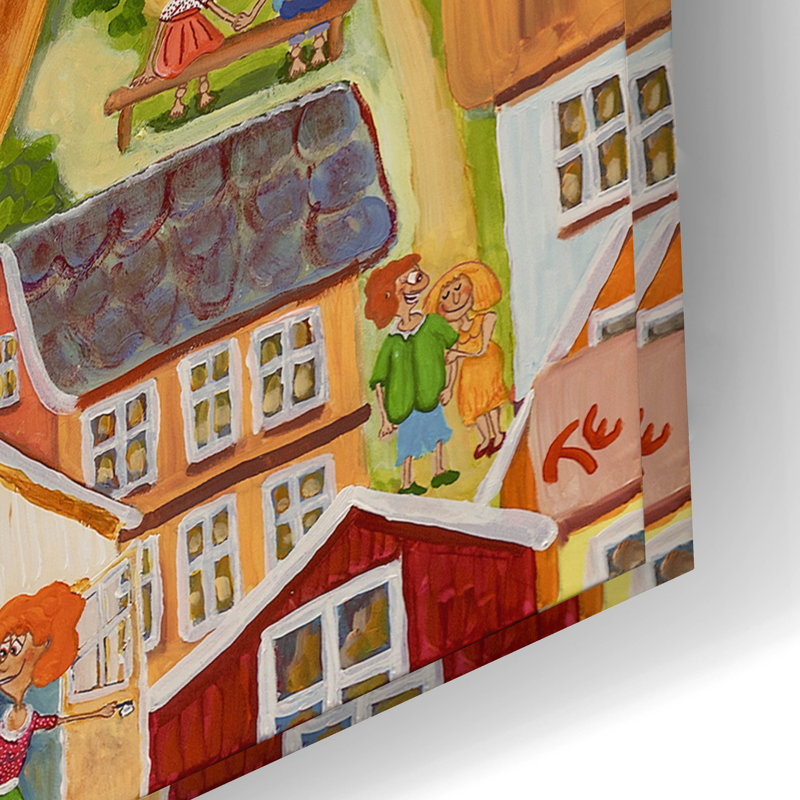  «Lazy Days» par Glada Konsten, art mural en verre acrylique, 24 po x 16 po, H 16 po x l 24 po