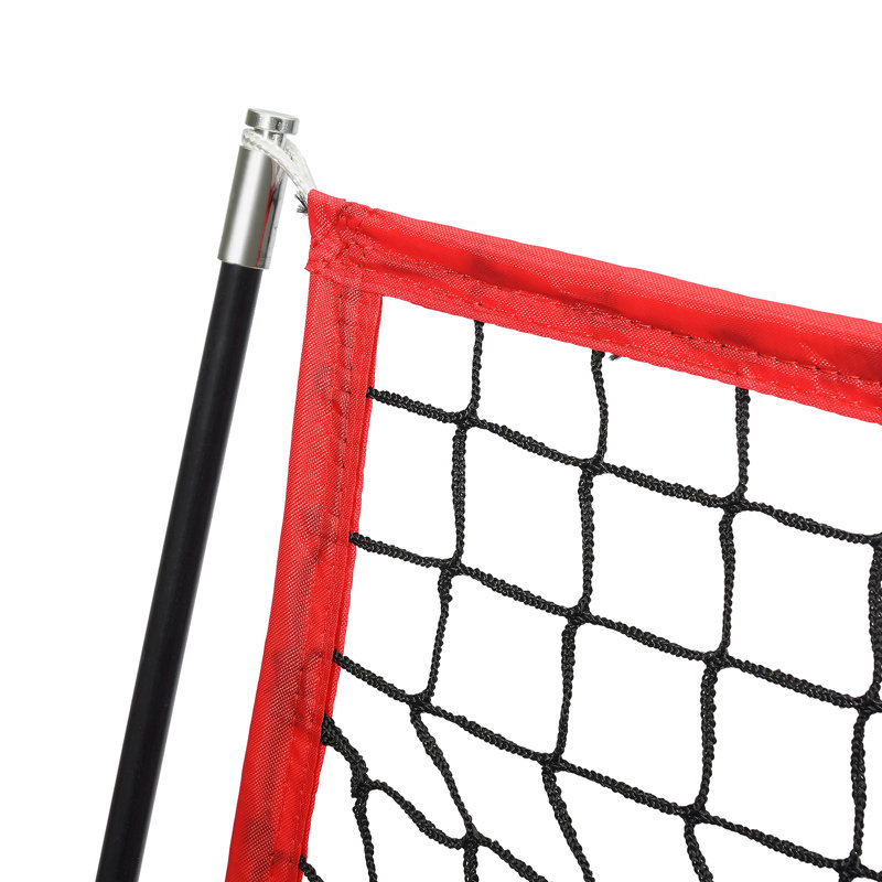 7ft x 7ft Baseball Softball Hitting Pitching Practice Net, Red