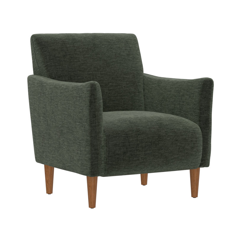 Fauteuil large de 28,3 po Armaghan, Chenille verte