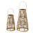 2 Piece Key West Cage Bamboo Lanterns