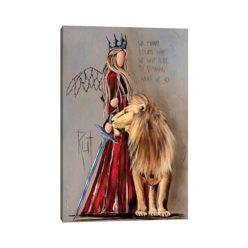 Nous ne pouvons pas devenir par Rut Art Creations - impression d'art graphique, H 8 po x l 12 po x P 0,75 po, Toile tendue