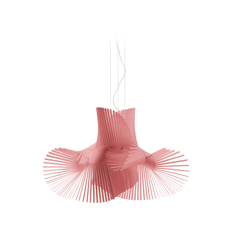 Minimikado 1 - Light Pendant, Pale Rose, E26