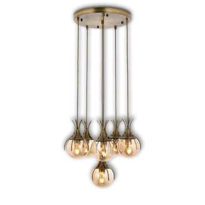 Luminaire suspendu sphère 6 lumières