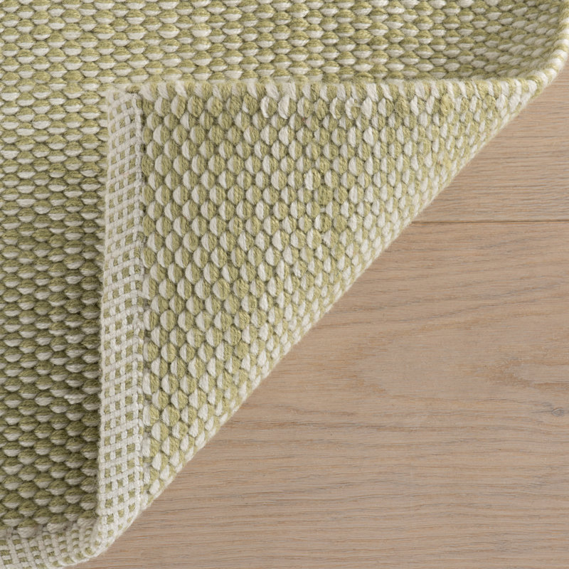 Pebble Handwoven Performance Rug, Green, Rectangle 8'6" x 11'6"