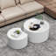 Ensemble de 2 tables basses gigognes rondes Fronnie-1137728301