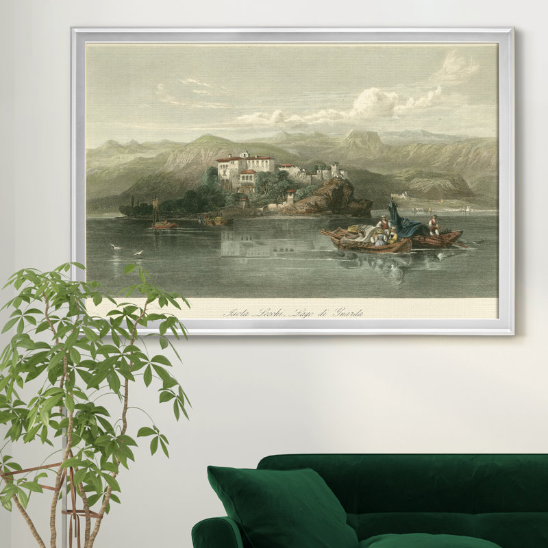 " Bay Of Baie, Italy ", Silver, 18" H x 24" W x 1.25" D