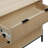 3-Drawer Wood Rattan Dresser with Metal Legs-495906040