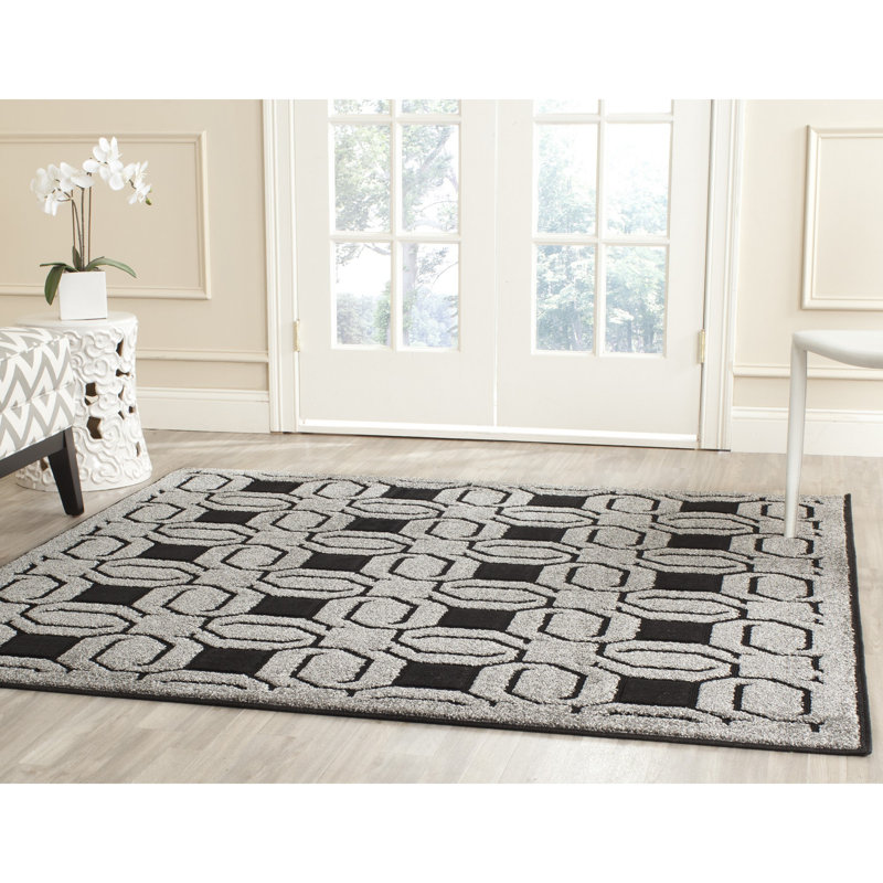 York Performance Geometric Rug, Square 6'