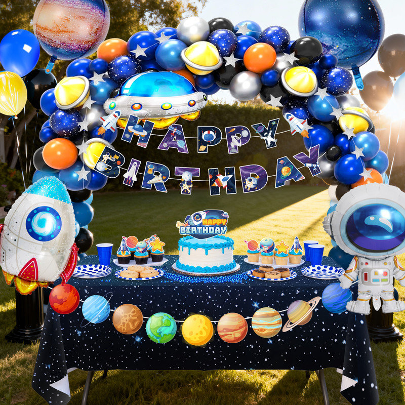 Outer Space Party Decorations, ensemble de décorations d'anniversaire 109 pièces