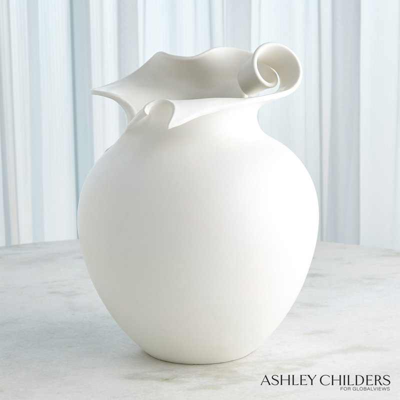 Charlotte Vase-White