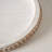 12.2" Round Beaded Wood Decorative Tray