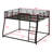 Floor Bunk Bed With Ladder And Safety Guardrail