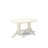 5 Piece Modern Dining Table Set Includes an Oval Wooden Table with Butterfly Leaf and 4 Dining Chairs, 40x76 Inch, Linen White-405300426