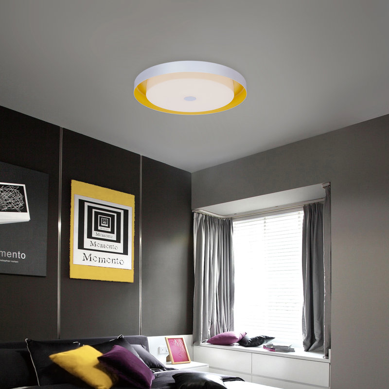 Plafonnier encastré à 1 lumière DEL Philippos, H 3,15 po x l 21,65 po x P 21,65 po