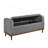 Mid-Century Modern Lift Top Upholstered Tufted Storage Bench With Foam Cushioned Seat And Interior Storage-128632606