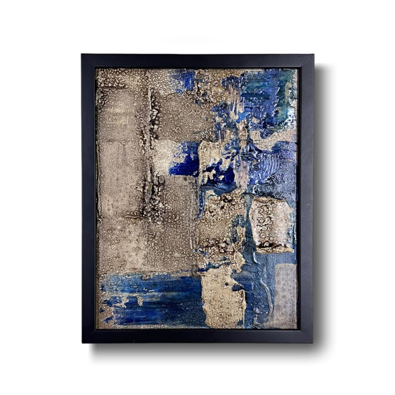 Low Tide No. 2 - Original Mixed-Media Abstract Painting by J. Kent Martin